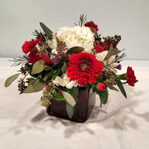 Red and White Cube