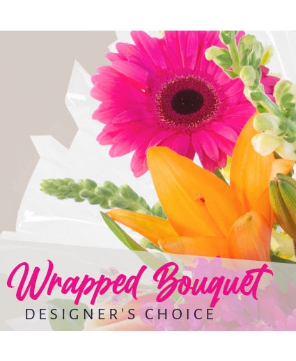 Mixed Wrapped Flower Bouquet