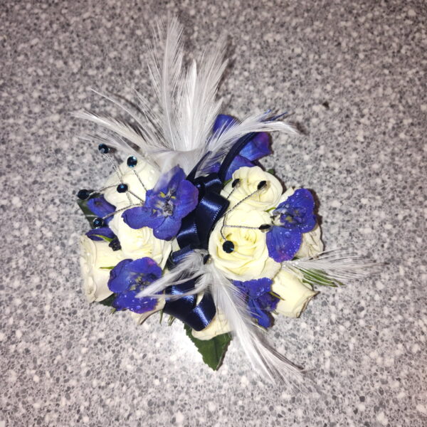 Standard Wrist Corsage- Feather