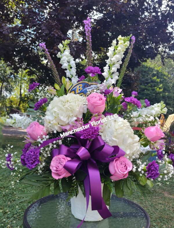 Ravens Purple Memorial Urn