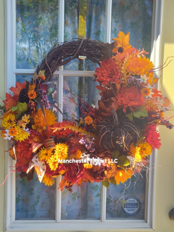 Large Fall Silk Wreath #3