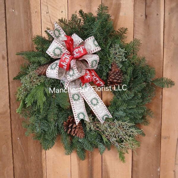 Fresh Evergreen Christmas Wreath