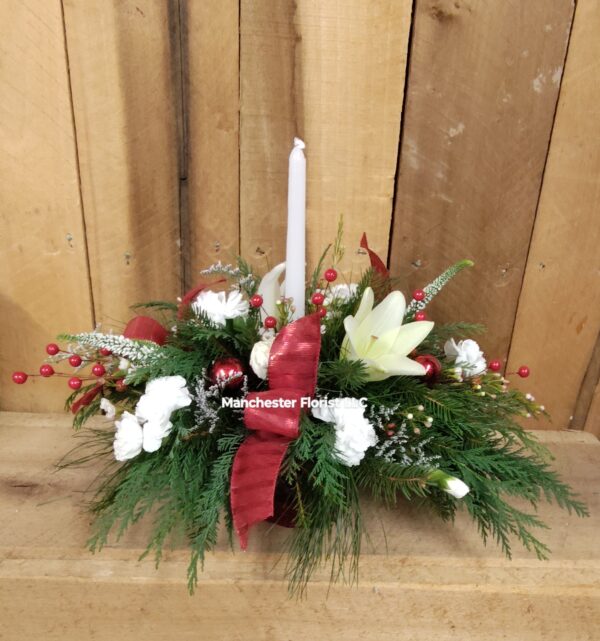 Ruby Christmas Centerpiece
